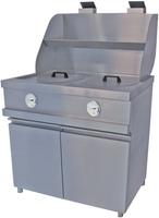 Diamond MECA-FRYER/2B Gasfriteuse HEAVY DUTY, 2 ronde kuipen, mechanisch