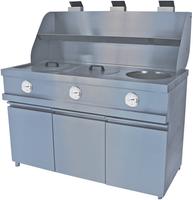 Diamond MECA-FRYER/3B Gasfriteuse HEAVY DUTY, 3 ronde kuipen, mechanisch