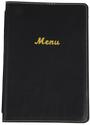 Olympia menumap A5 zwart leer | E223