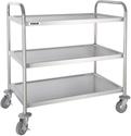 Rvs Serveerwagen | 3 Bladen | Large | Vogue | F995