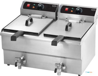 Elektrische Tafelfriteuse 2X10 L | Combisteel | 7455.1007