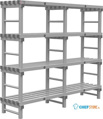 308.254 REA Grey Eurostelling 4 schappen 2000(l)x500(d)x1750(h)mm