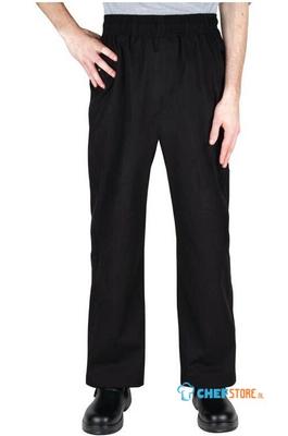 Chef Works unisex baggy koksbroek zwart L | A695-L 1