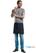 Chaud Devant Korte Sloof Multipocket Blue Demin - B538