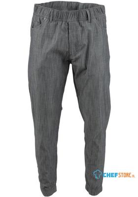 Chef Works Urban Jogger 257 koksbroek zwart-wit fijn gestreept XL | BB300-XL