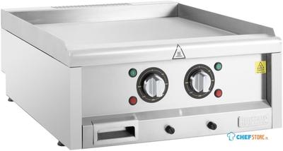 Buffalo 600 Serie Elektrische Bakplaat met Twee Zones 600 Mm - CU475