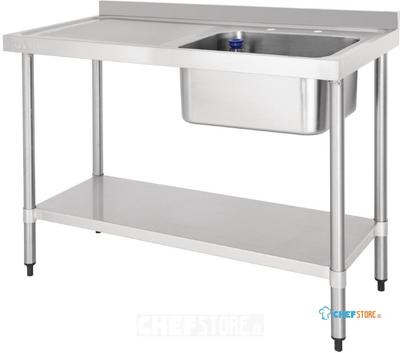 Vogue RVS Spoeltafel Met Afdruiprek Links, Vogue DY822