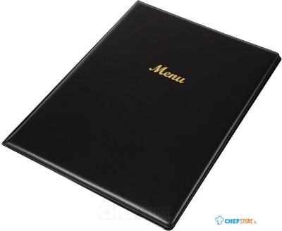 Olympia menumap A4 zwart voor 2 pagina's | E217