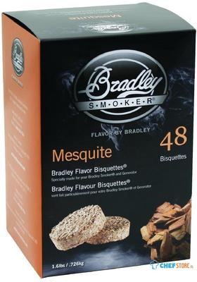 Bradley FE646 Food Smoker Mesquite Flavour Bisquette (48 Pack)