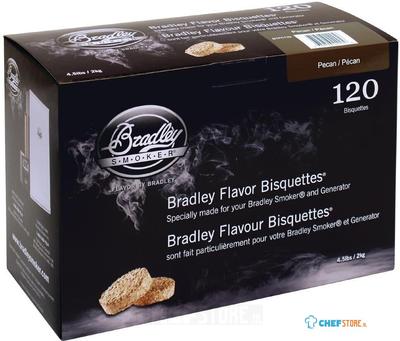 Bradley FE655 Food Smoker Pecan Flavour Bisquette (120 Pack)