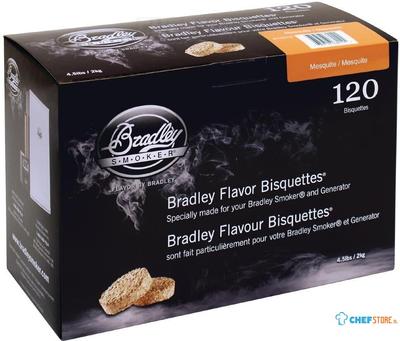 Bradley FE657 Food Smoker Mesquite Flavour Bisquette (120 Pack)