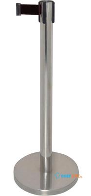 Bolero RVS Afzetpaal Met Zwart Lint 3m, Bolero GG724