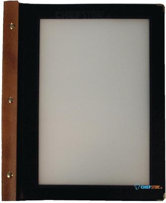 Securit menumap hout A4 zwart | H735