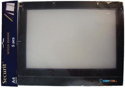 Securit A4 set extra hoezen zwart | H747