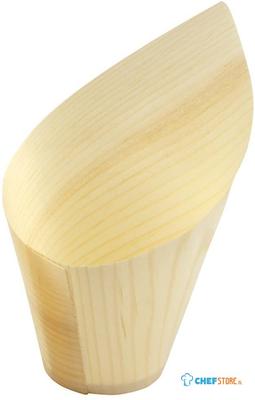 Sier Disposables Beker Hout "schuin" 22cl. (FSC®) ø70 X H137/70mm (doos 30) - HZ706