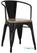Bolero HZ804 Bistro Curve Armstoelen met Houten Zitting Zwart (4 stuks)