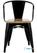 Bolero HZ804 Bistro Curve Armstoelen met Houten Zitting Zwart (4 stuks) 2