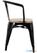 Bolero HZ804 Bistro Curve Armstoelen met Houten Zitting Zwart (4 stuks) 3
