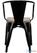 Bolero HZ804 Bistro Curve Armstoelen met Houten Zitting Zwart (4 stuks) 4