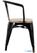 Bolero HZ804 Bistro Curve Armstoelen met Houten Zitting Zwart (4 stuks) 5