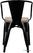 Bolero HZ804 Bistro Curve Armstoelen met Houten Zitting Zwart (4 stuks) 8