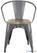Bolero HZ805 Bistro Curve Armstoelen met Houten Zitting Donkergrijs (4 stuks) 2