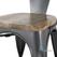 Bolero HZ805 Bistro Curve Armstoelen met Houten Zitting Donkergrijs (4 stuks) 5