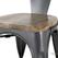 Bolero HZ805 Bistro Curve Armstoelen met Houten Zitting Donkergrijs (4 stuks) 6