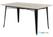 Bolero HZ808 Bistro Eettafel Mangohouten Blad Zwarte Poot 1450mm