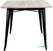 Bolero HZ808 Bistro Eettafel Mangohouten Blad Zwarte Poot 1450mm 7