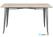 Bolero HZ809 Bistro Eettafel met Mangohouten Blad en Donkergrijze Poot 1450mm