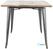 Bolero HZ809 Bistro Eettafel met Mangohouten Blad en Donkergrijze Poot 1450mm 2