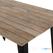 Bolero HZ810 Bistro Eettafel met Mangohouten Lattenblad en Zwarte Poot 1200mm 2