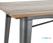 Bolero HZ811 Bistro Eettafel met Lattenblad van Mangohout en Donkergrijze Poot 1200mm 4