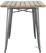 Bolero HZ811 Bistro Eettafel met Lattenblad van Mangohout en Donkergrijze Poot 1200mm 6