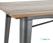 Bolero HZ811 Bistro Eettafel met Lattenblad van Mangohout en Donkergrijze Poot 1200mm 7