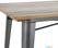 Bolero HZ811 Bistro Eettafel met Lattenblad van Mangohout en Donkergrijze Poot 1200mm 8