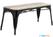 Bolero HZ814 Bistro Bank van Mangohout en Zwarte Poten 1000mm (2 stuks)