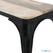 Bolero HZ814 Bistro Bank van Mangohout en Zwarte Poten 1000mm (2 stuks) 2