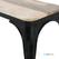Bolero HZ814 Bistro Bank van Mangohout en Zwarte Poten 1000mm (2 stuks) 3