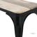 Bolero HZ814 Bistro Bank van Mangohout en Zwarte Poten 1000mm (2 stuks) 4