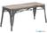 Bolero HZ815 Bistro Bank met Mangohout en Donkergrijze Poten 1000mm (2 stuks)