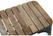 Bolero HZ816 Bistro Bank met Latten van Mangohout Zwart 850 mm (2 stuks) 6