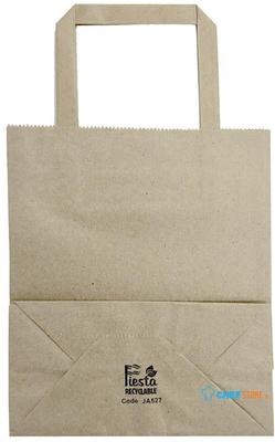Fiesta Recyclable JA527 Fiesta Recycleerbare Platte Handvat Bruine Papieren Tassen Klein (250 stuks)