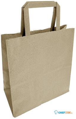 Fiesta Recyclable JA528 Fiesta Recycleerbare Platte Handvatten Bruine Papieren Tassen Medium (250 stuks)