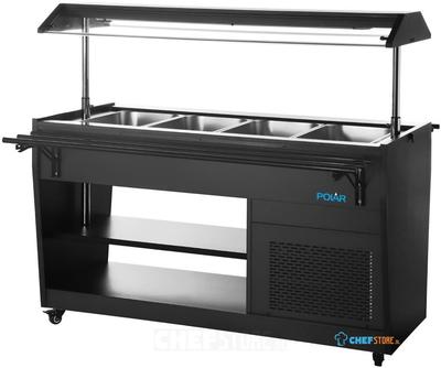 Polar PG007 G-Serie Gekoelde Buffetbar Zwart