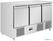 Polar UA090 U-Series Geventileerde 3-Deurs Saladette 400L 2