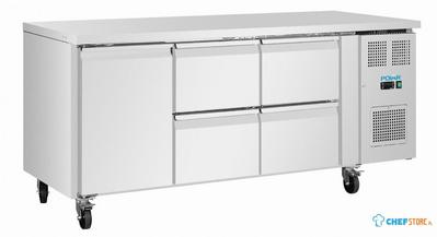 Polar UA103 U-Series Counter Fridge 4 Drawers & 1 Door