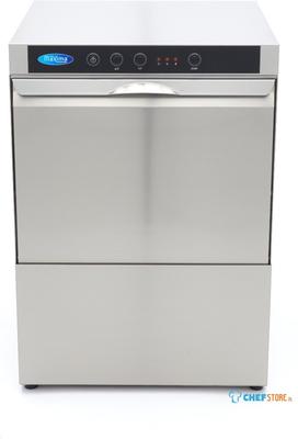 Maxima Horeca Vaatwasser - 50 X 50 cm - met Afvoer-, Glansspoel- en Zeeppomp - 400V - 09240070