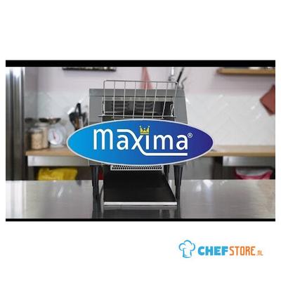 Maxima Doorloop Broodrooster - 300 Sneden/Uur - Aanpasbare Snelheid - incl. Kruimellade - 09300056